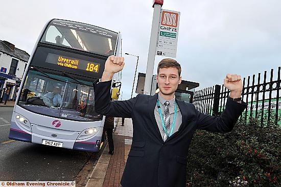 Cllr Sean Fielding has backed a campaign to reduce Oldham bus fares. 
