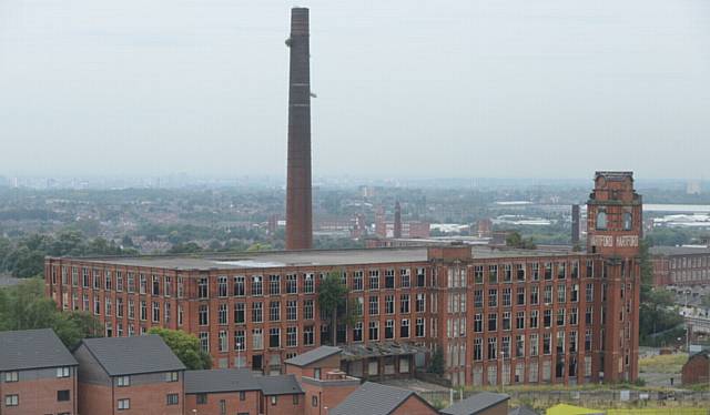 Views of Oldham from Hartford Works, Werneth. Pic shows Hartford Mill..