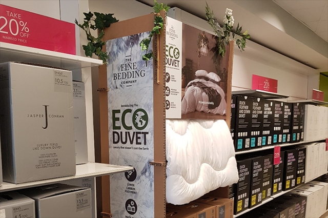 Oldham-based Ripple has designed and manufactured display solutions for the Eco Duvet