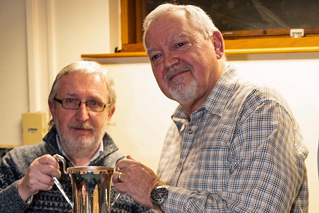Photographer of the Year Stephen Riley with Camera Club vice-chair Ian Greenhalgh