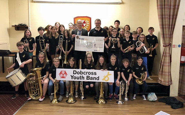 The Dobcross Youth Band look and sound great