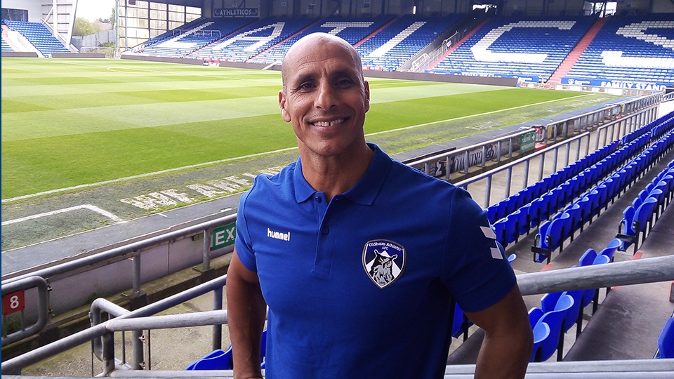 Oldham Athletic manager Dino Maamria