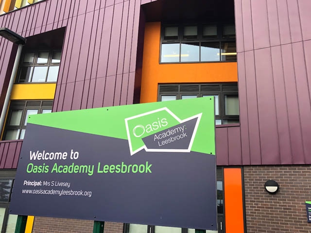 The new Oasis Academy at Leesbrook