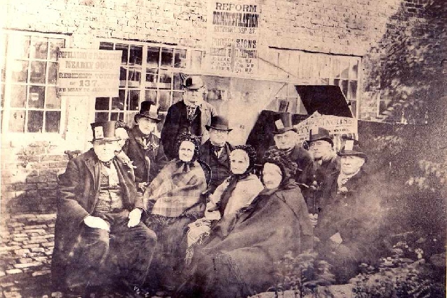 Peterloo Veterans who assembled at Failsworth in 1884 © Gallery Oldham