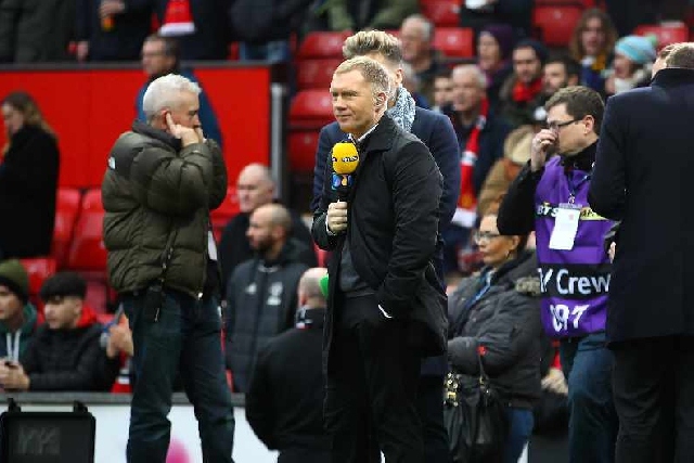 Paul Scholes during his work for BT Sport