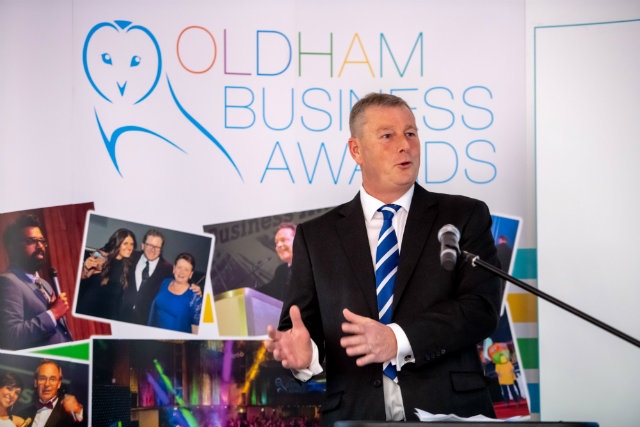 Oldham Business Awards chair Steve Kilroy