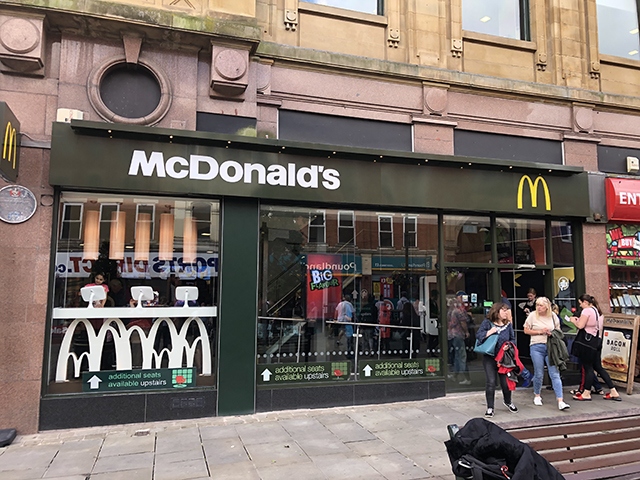 The Oldham town centre McDonald's restaurant