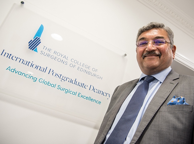 Cardiothoracic Surgeon Pala Rajesh, Vice President of RCSEd, pictured at the initiative launch 