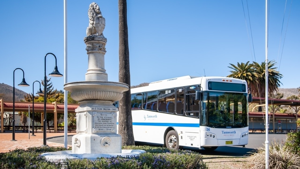 Buslines operates a fleet of 380 buses, servicing a network of bus routes in major regional towns throughout New South Wales in Australia