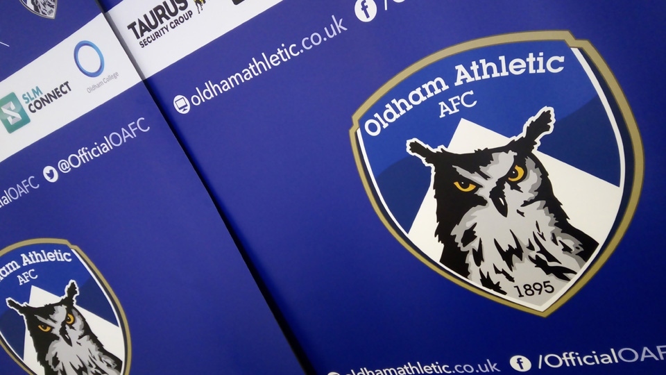 Oldham Athletic were at Boundary Park last night 
