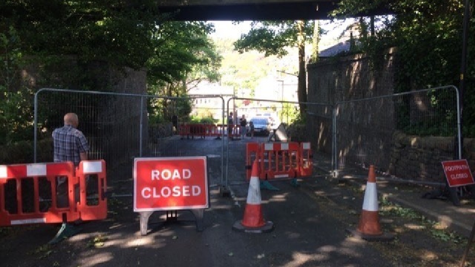 Church Road has been closed from Pickhill to Wellmeadow, and also a bridge spanning the bridle path is blocked