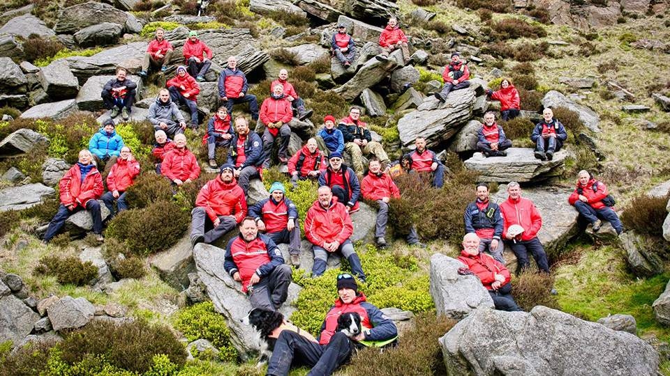 Eight of the Mountain Rescue Team were called into action