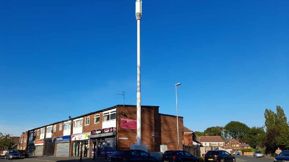 The huge mast on Lord Lane in Failsworth