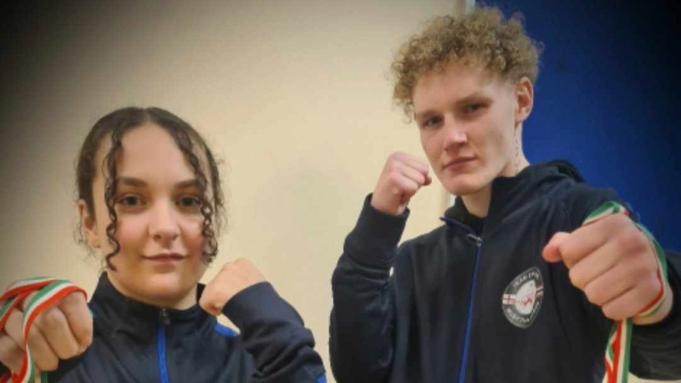 Miley Bagshaw and Daniel Dissington from the Max Force Muay Thai gym in Lees