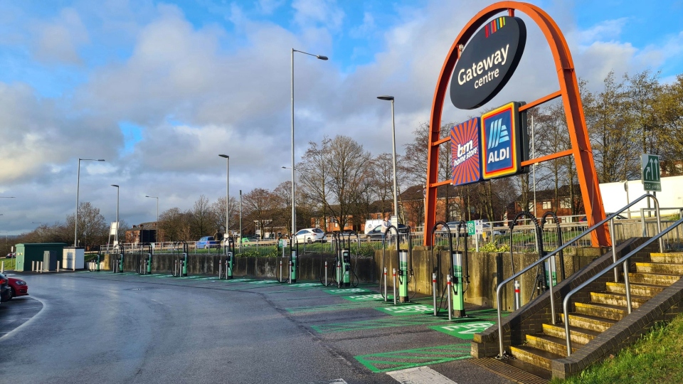 The Gateway Centre's new ultra-rapid charging hub