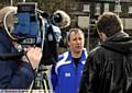 COACH Mike Molloy is interviewed for the film at Saddleworth Sports Centre.