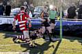 SO SIMPLE . . . Paul O�Connor is unchallenged as he touches down in the corner. 