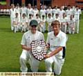 SADDLEWORTH �B� skipper Ben Corbett (left) and Shaw �A� captain Tom Needham-Barton pictured ahead of their Leicester Shield showdown. 