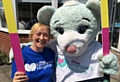 CEO Joanne Sloan with Hospice mascot Hope