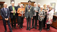 A selection of Oldham's best gardeners enjoyed their time with the Mayor of Oldham, Councillor Zahid Chauhan OBE