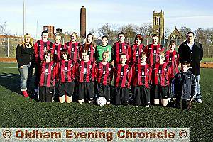 ON PARADE: Springhead Ladies FC, who play in the Cheshire and Manchester League. 
 