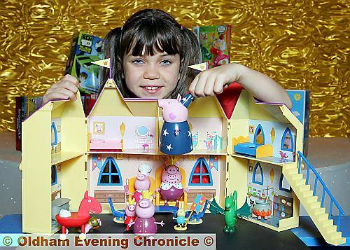 Adrianna Bertola (10) with Princess Peppa’s Palace, from Character Options 