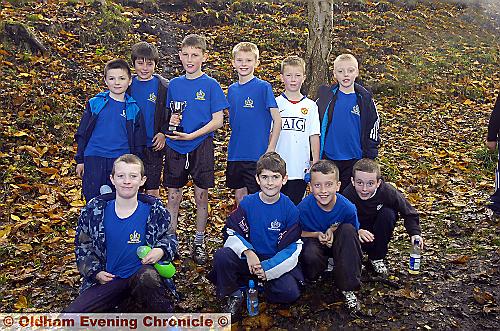 TEAMWORK: Mills Hill Junior School, who won the overall Year Five/Six boys’ title. 