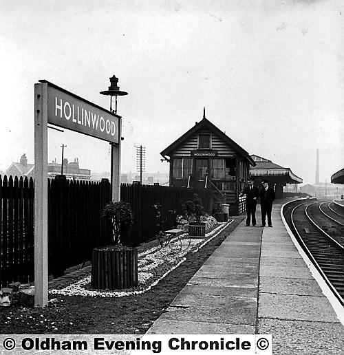 Flashback . . . Hollinwood rail station as it looked in 1962 