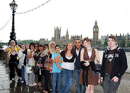 MEMBERS of the Oldham Youth Zone development group pictured in London 