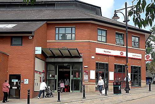 The new-look post office in Lord Street 
