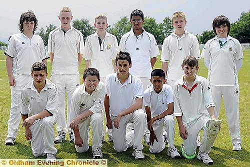 SADDLEWORTH AND DISTRICT CRICKET LEAGUE UNDER-13S: Laurie Hughes (back, left), Luke Ellis, Jack Boyle, Ahmed Nawaz, Jamie Taylor, Joe Smith-Butler. George Kay (front, left), Dane Cullenn, Ellis Heliere (captain) Farahk Shangir, Callum Openshaw. 