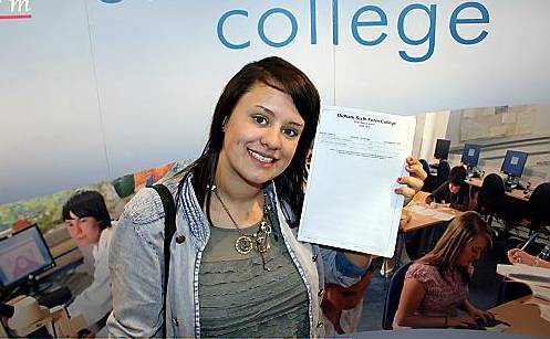 Gemma Davies scooped three A* grades 