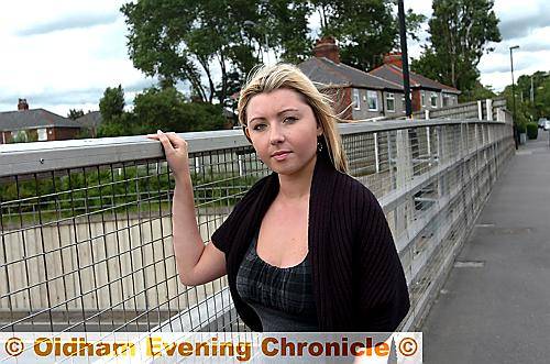 Emma Needham who coaxed down a potential suicide victim on M60 Bridge at Roman Road, Hollinwood. 