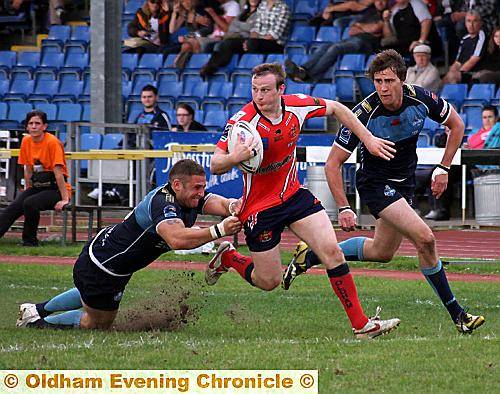 PAUL O’Connor runs at the York defence