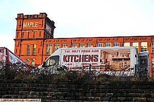 MIller's kitchens business base at Maple Mill, Dowry Street, Oldham. 