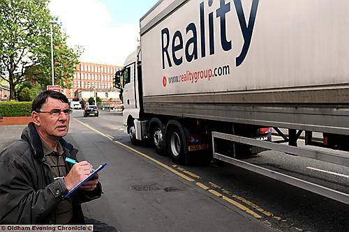 Phelyp Bennett counted the lorries arriving and departing the depot in Beal Lane, Shaw