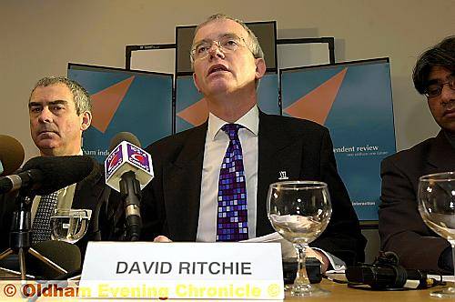 UNDER the spotlight . . . David Ritchie reveals his report  

