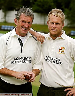 MAN FOR THE BIG OCCASION: John Punchard (left) and captain Alan Durose. 