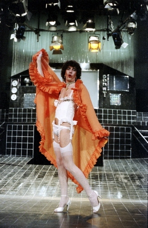 IN the spotlight . . . Jeffrey as Frank ‘n’ Furter, 1981  

