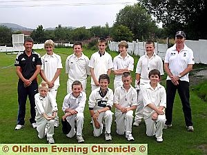 Greenfield under-13s: Coach John Partington (back, left), Matt Partington, Tom Goodwin, George Reeves, Harrison Lees, Luke Rhodes, coach Jon Bradnum, Sam Carr (front, left), Tom Bradnum, Lewis Milnes, Callum Faulkner and Luke Midgley. Key squad members not pictured are Lewis Barlow, Josh Barlow, Richard Kiy and Tom Gallagher 