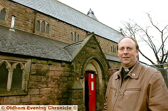 OLD CHURCH: The Rev Nick Smeeton at St Stephen's and All Martyr's Church.  

