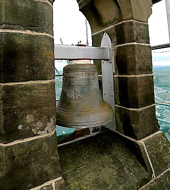 RINGING out . . . the restored bell 
