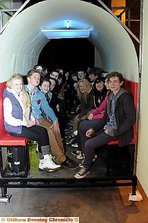 ALL aboard: theatre students take their seats for “Tunnel Visions” 
