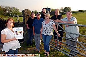 Scouthead and Austerlands Band Contest organisers angry that this year may be the last, due to traffic management problems. Left to right, Elaine Buckley, Paul Ashworth, David Needham, Bill Lowe, Pam Edwardson, David Buckley, Richard Edwardson. 
