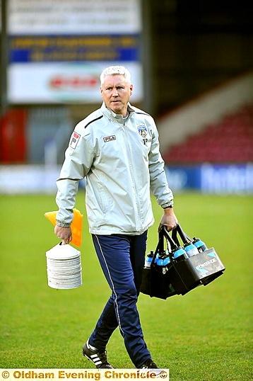 TONY Philliskirk on match-day duties at Scunthorpe on New Year’s Day. 