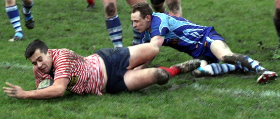 Josh Watson scores for Oldham. 