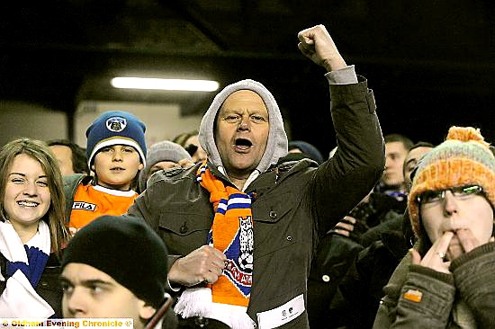 THE only way to stay warm on a cold night was to cheer Latics on... 