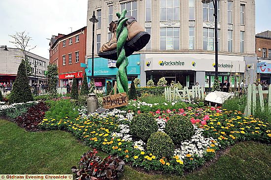 Given the boot! Oldham’s latest floral masterpiece 