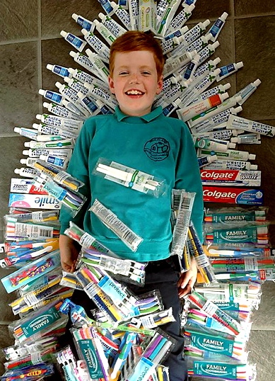 NATHAN - and lots of toothbrushes! 
