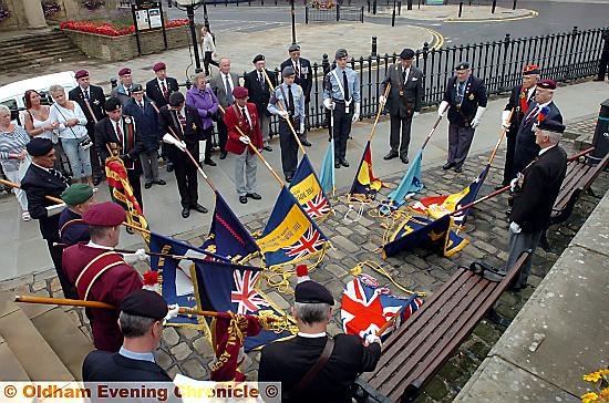 Far East Prisoners of War memorial parade at Oldham War Memorial.